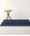Bay Blue Marble Striped Shag Big Mat