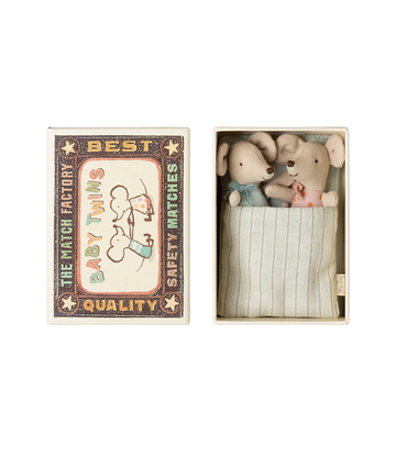 Twins Baby Mice in a Matchbox