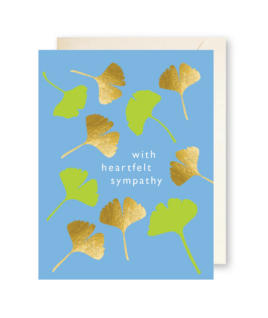 Leaves Sympathy Card