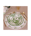 VIDA Faenza 11" Green Dinner Plates | Set of 4