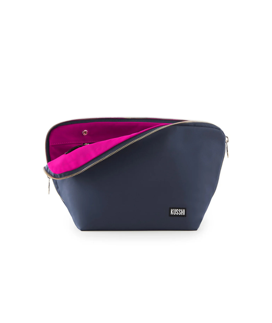 Everyday Makeup Bag | Navy and Pink