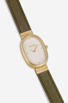 Jane | Leather| Gold, Champagne and Olive
