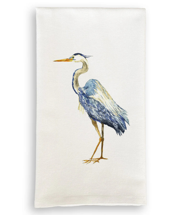 Blue Heron Dish Towel