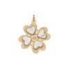 LUCKY in Love Clover Necklace with Mother of Pearl