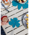 Merino Wool Orchid Coaster | Solid 4 Pack