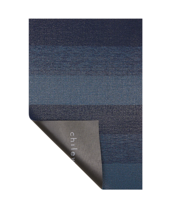 Bay Blue Marble Striped Shag Big Mat