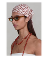 Beaded Floral Bandana | Pink Sand