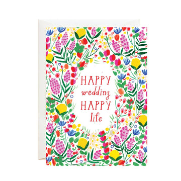 Look for the Flowers Wedding Card