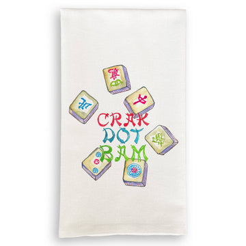 Mahjong Tiles Tea Towel