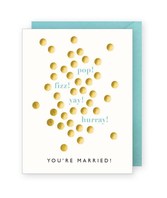 Pop Fizz Wedding Card