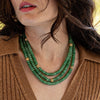 Berry & Bead Triple Strand Necklace