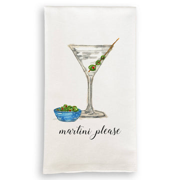 Martini Please Tea Towel