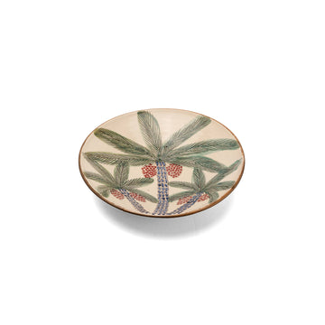Palm Ceramic Serving Plate