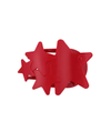 Red Shooting Star Medium Flat Hair Clip