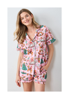 Holiday Cowboy Short Sleeve Pajama Set