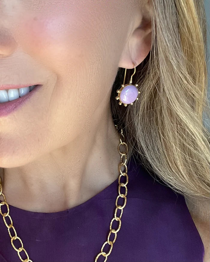 Phosphosphiderite Pinwheel Earrings