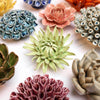 Medium Light Blue Ceramic Flower
