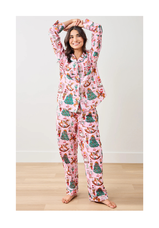 Holiday Cowboy Long Sleeve Pajama Set