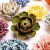 Medium Light Blue Ceramic Flower