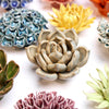 Medium Light Blue Ceramic Flower