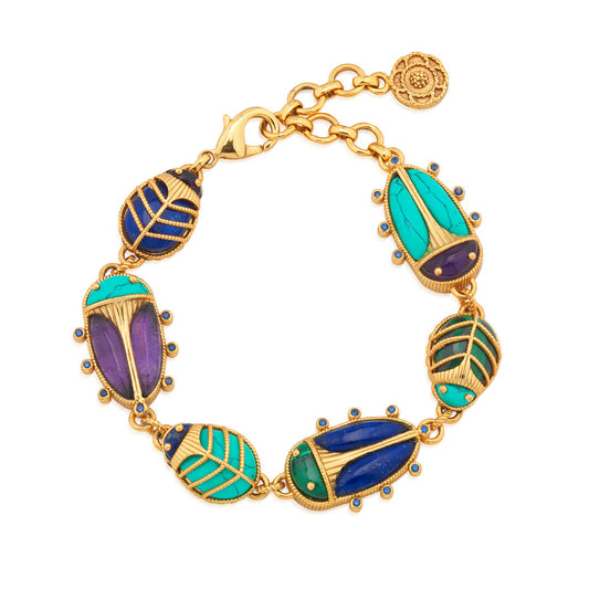 Scarab Family Link Bracelet