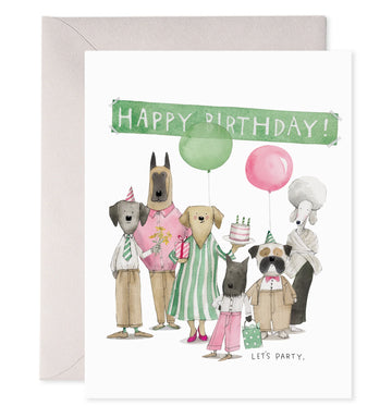 Dog Party Card