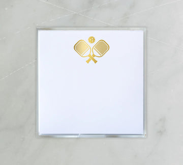 Small Gold Foil Pickleball Notepad