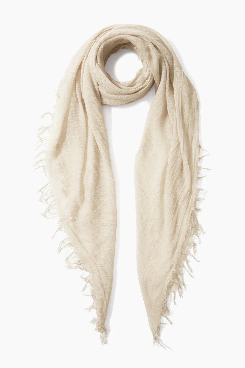 Chan Luu | Seed Pearl Metallic Cashmere and Silk Scarf