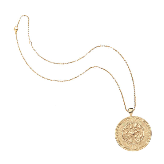 Big HOPE Pendant Coin Necklace