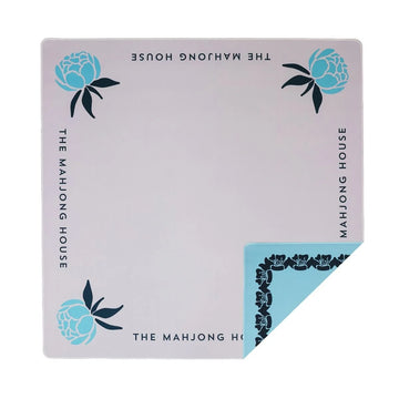 Double Sided Travel Mahjong Mat | Blue