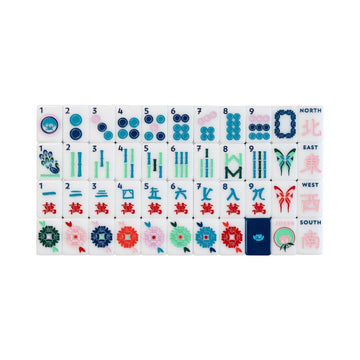 Mahjong Tiles | Blue & White