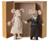Wedding Mice Couple in Box | Mum and Dad