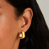 Nomad Square Huggie Hoops