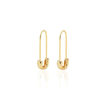 Safety Pin Hoop Earrings
