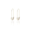 Safety Pin Hoop Earrings