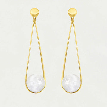 Ipanema Earrings | Rainbow Moonstone