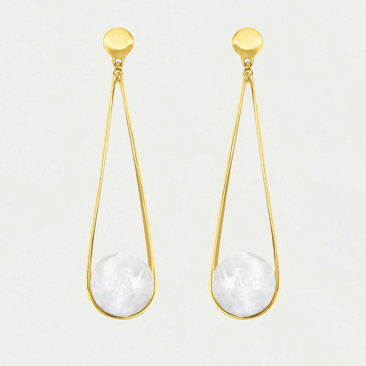 Ipanema Earrings | Rainbow Moonstone