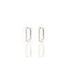 Oval Huggie Hoop Earrings