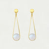Mini Ipanema Earrings | Rainbow Moonstone