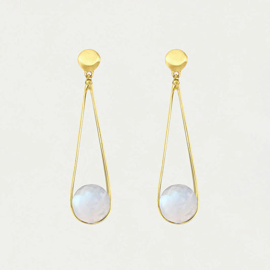Mini Ipanema Earrings | Rainbow Moonstone