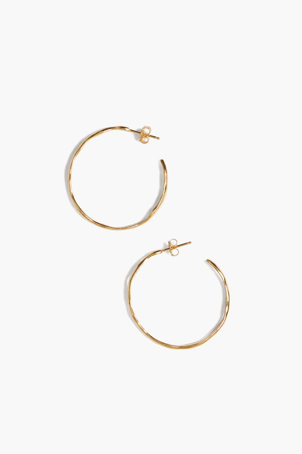 Chan Luu | Wave Hoop Earrings | Gold