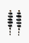 Mizumi Black Obsidian Drop Earrings