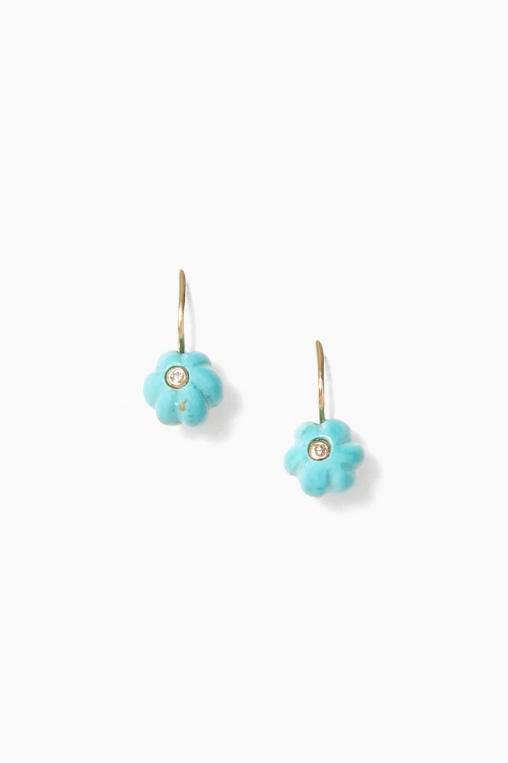 Chan Luu | 14K Pumpkin Earrings | Turquoise