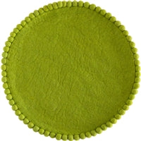 Spring Green Pom Pom Felt Placemats