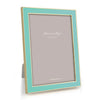 Turquoise Blue Enamel & Gold Frame