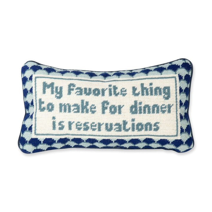 Furbish Studio | Reservations Needlepoint Pillow