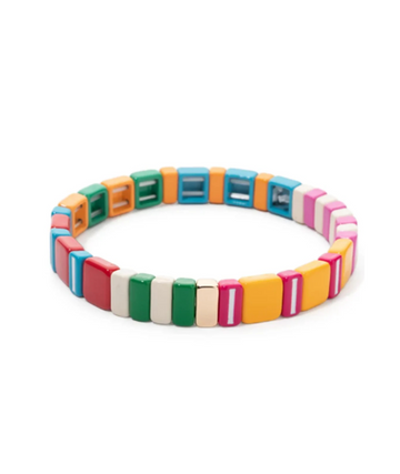 Sitting By The Fire Tile Bracelet