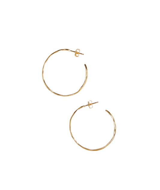 Wave Hoop Earrings
