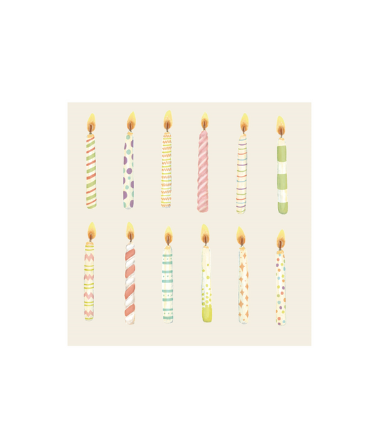 Birthday Candles Napkin