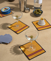 University Stripe Cocktail Napkins | Set of 4